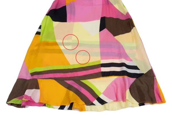 tricot COMME des GARCONS Rayon Geometric Printed Skirt K-161911_005