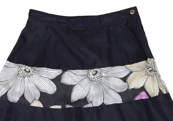 tricot COMME des GARCONS Floral Printed Switching Flare Skirt K-161914_003