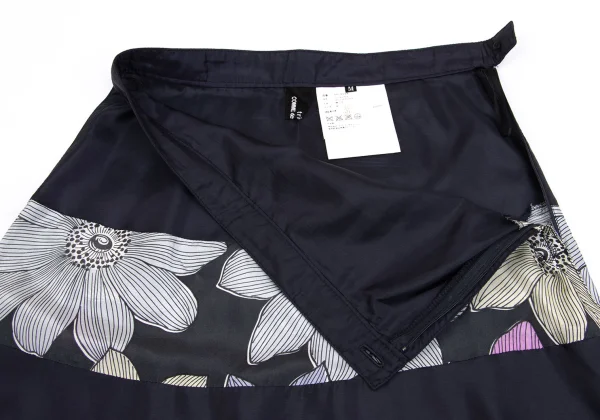 tricot COMME des GARCONS Floral Printed Switching Flare Skirt K-161914_005