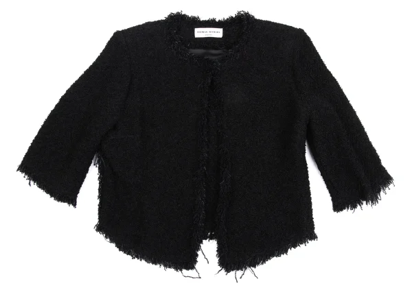 SONIA RYKIEL Pile Fringe 3/4 Sleeve Jacket K-161921_002