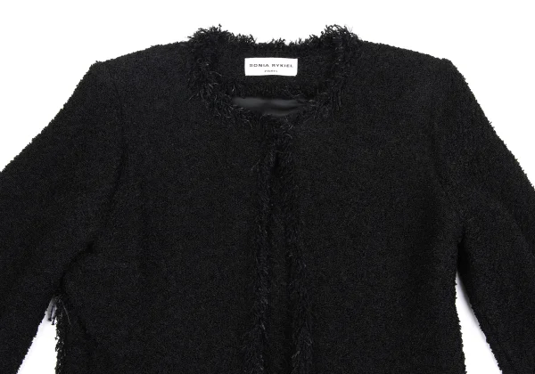 SONIA RYKIEL Pile Fringe 3/4 Sleeve Jacket K-161921_003