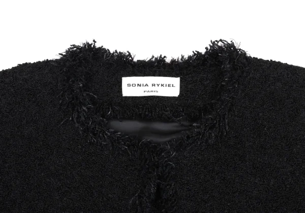SONIA RYKIEL Pile Fringe 3/4 Sleeve Jacket K-161921_004