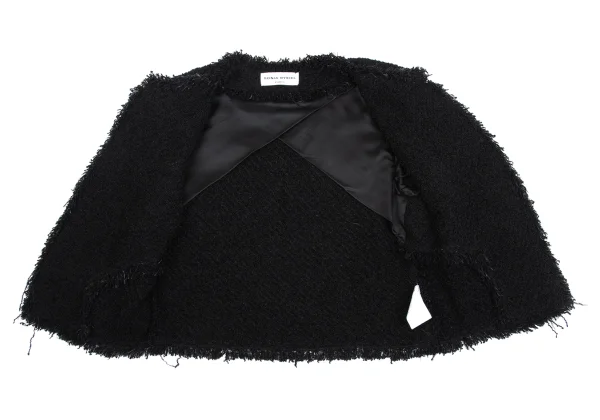 SONIA RYKIEL Pile Fringe 3/4 Sleeve Jacket K-161921_010