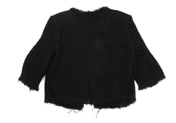 SONIA RYKIEL Pile Fringe 3/4 Sleeve Jacket K-161921_011