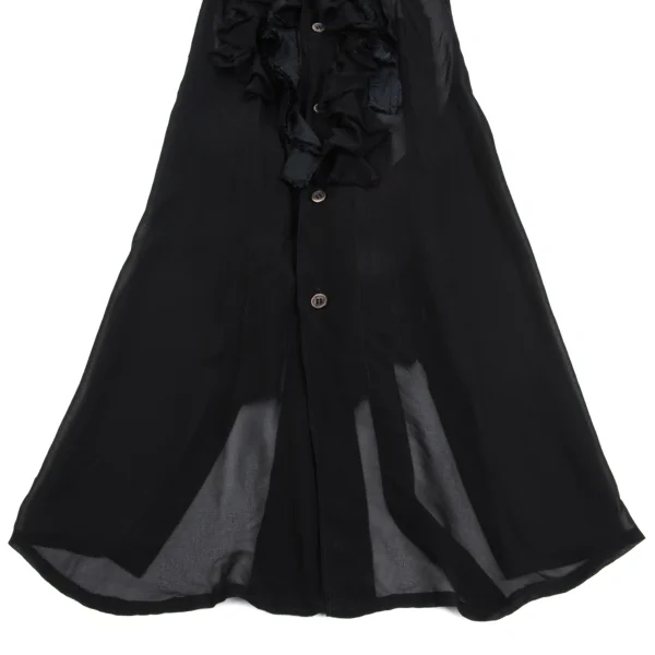 robe de chambre COMME des GARCONS Sheer Frill Decoration Halter Neck Top K-161922_008