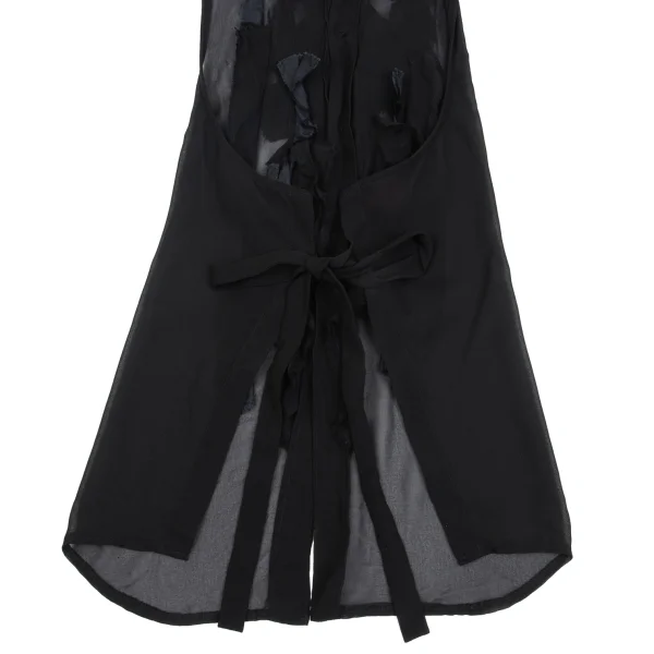 robe de chambre COMME des GARCONS Sheer Frill Decoration Halter Neck Top K-161922_011