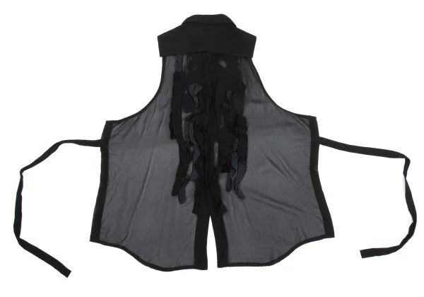 robe de chambre COMME des GARCONS Sheer Frill Decoration Halter Neck Top K-161922_013