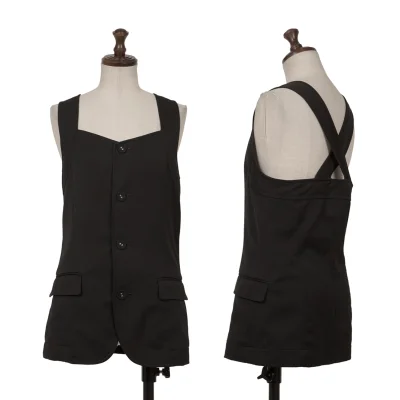 tricot COMME des GARCONS Poly Cross Shoulder Sleeveless Jacket