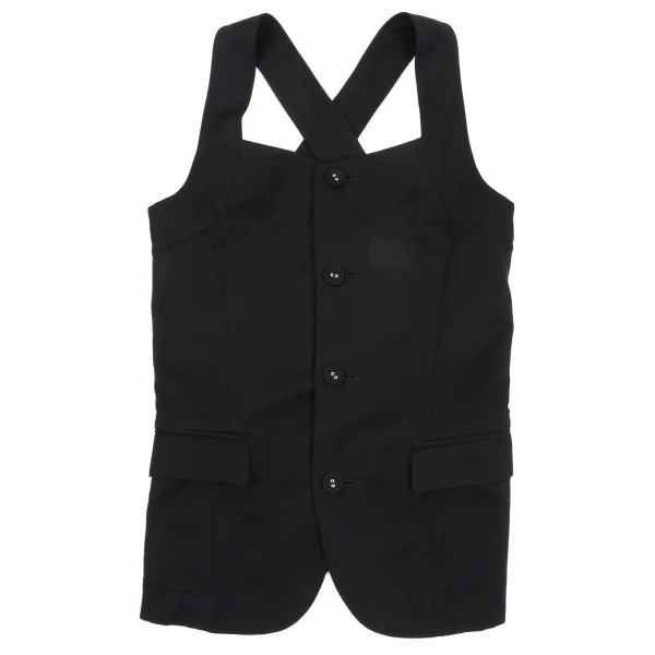 tricot COMME des GARCONS Poly Cross Shoulder Sleeveless Jacket K-161923_002