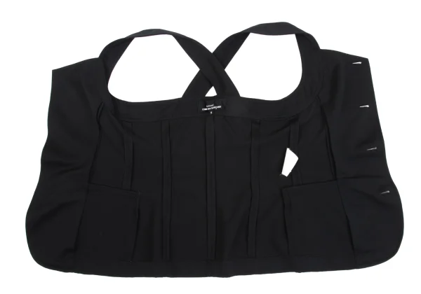 tricot COMME des GARCONS Poly Cross Shoulder Sleeveless Jacket K-161923_011