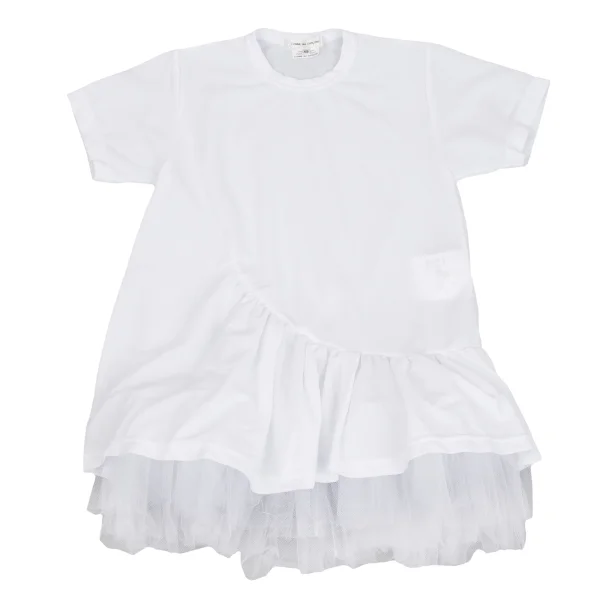 COMME des GARCONS Hem Frill Mesh T Shirt K-161924_002