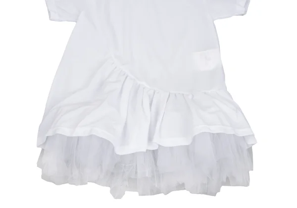 COMME des GARCONS Hem Frill Mesh T Shirt K-161924_006