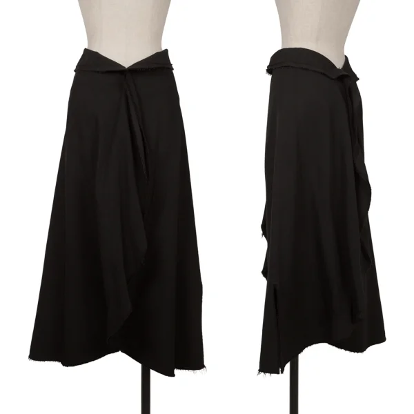 COMME des GARCONS Circle Design Cut Off Skirt Black M K-161925_001