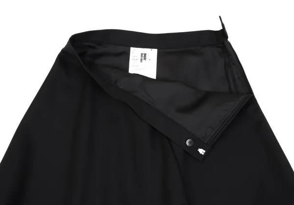 noir kei ninomiya Round Hem Wool Skirt K-161930_004
