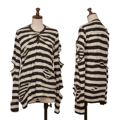 JUNYA WATANABE MAN PINK COMME des GARCONS Stripe Layered Knit Top