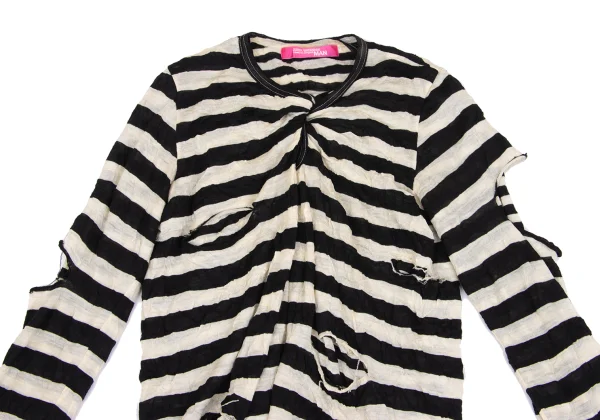 JUNYA WATANABE MAN PINK COMME des GARCONS Stripe Layered Knit Top K-161931_003