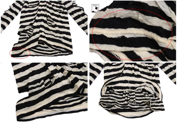 JUNYA WATANABE MAN PINK COMME des GARCONS Stripe Layered Knit Top K-161931_013