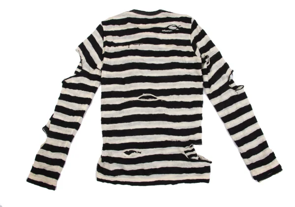 JUNYA WATANABE MAN PINK COMME des GARCONS Stripe Layered Knit Top K-161931_015