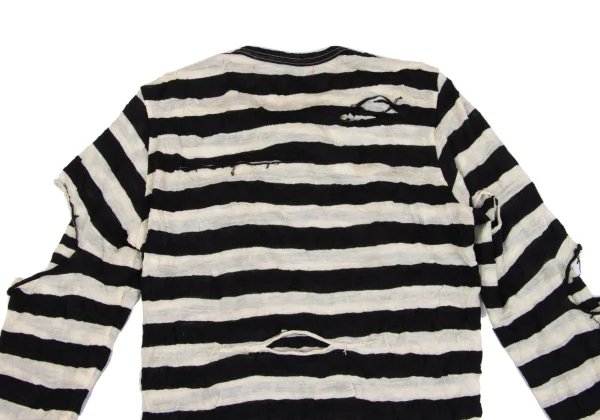 JUNYA WATANABE MAN PINK COMME des GARCONS Stripe Layered Knit Top K-161931_016