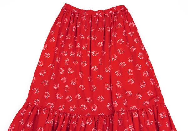 COMME des GARCONS GIRL Floral Printed Gather Switching Skirt K-161932_003
