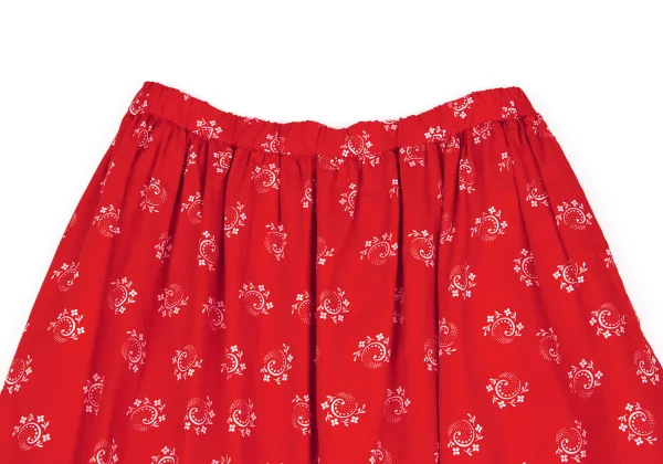 COMME des GARCONS GIRL Floral Printed Gather Switching Skirt K-161932_004