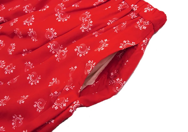 COMME des GARCONS GIRL Floral Printed Gather Switching Skirt K-161932_005
