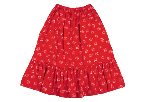 COMME des GARCONS GIRL Floral Printed Gather Switching Skirt K-161932_013