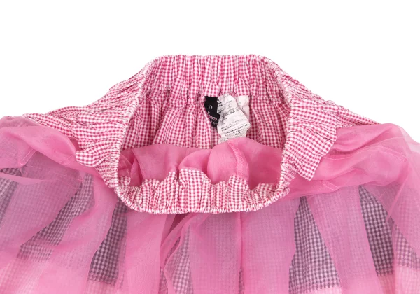 tricot COMME des GARCONS Switching Gingham Seersucker Skirt K-161933_005