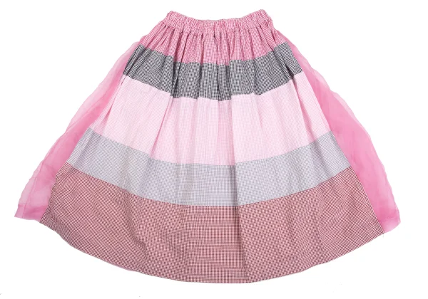 tricot COMME des GARCONS Switching Gingham Seersucker Skirt K-161933_008