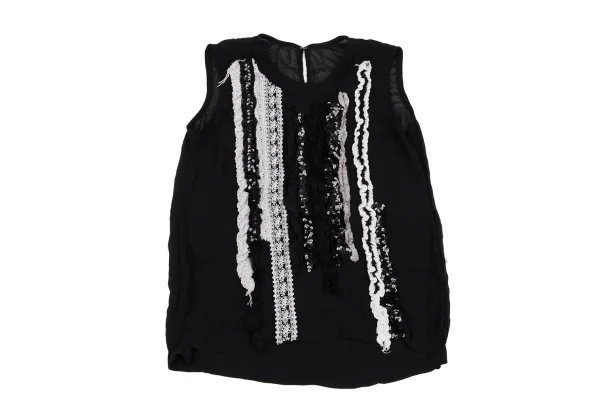 tricot COMME des GARCONS Span Embroidery Sheer Sleeveless Top K-161934_002
