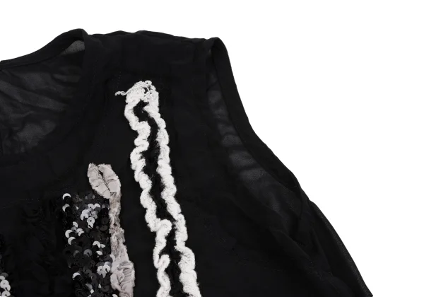 tricot COMME des GARCONS Span Embroidery Sheer Sleeveless Top K-161934_006