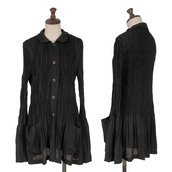 tricot COMME des GARCONS Pleated Patch Pocket Shirt Black M K-161935_001