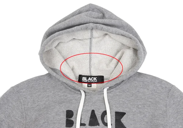 BLACK COMME des GARCONS Front Logo Hoodie K-161936_006