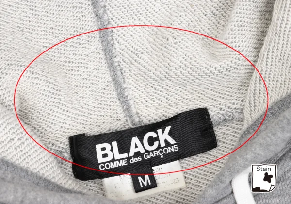 BLACK COMME des GARCONS Front Logo Hoodie K-161936_007