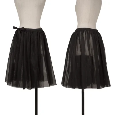 BLACK COMME des GARCONS Mesh Wrap Skirt