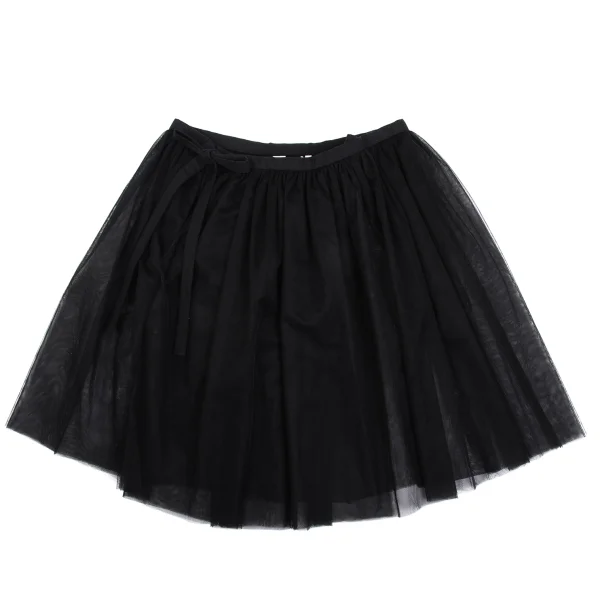 BLACK COMME des GARCONS Mesh Wrap Skirt K-161937_002