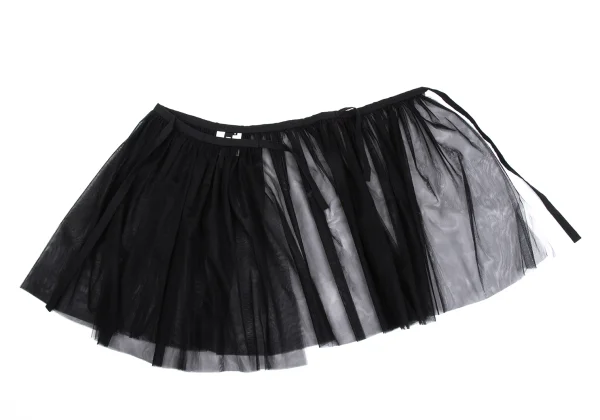 BLACK COMME des GARCONS Mesh Wrap Skirt K-161937_006