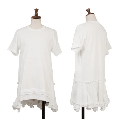 COMME des GARCONS Ruffled Hem Design short Sleeves T-shirt