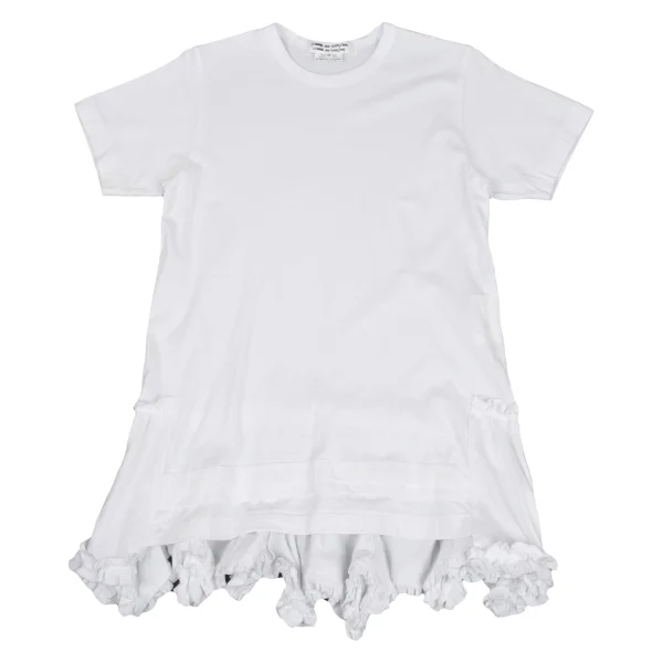 COMME des GARCONS Ruffled Hem Design short Sleeves T-shirt K-161938_002