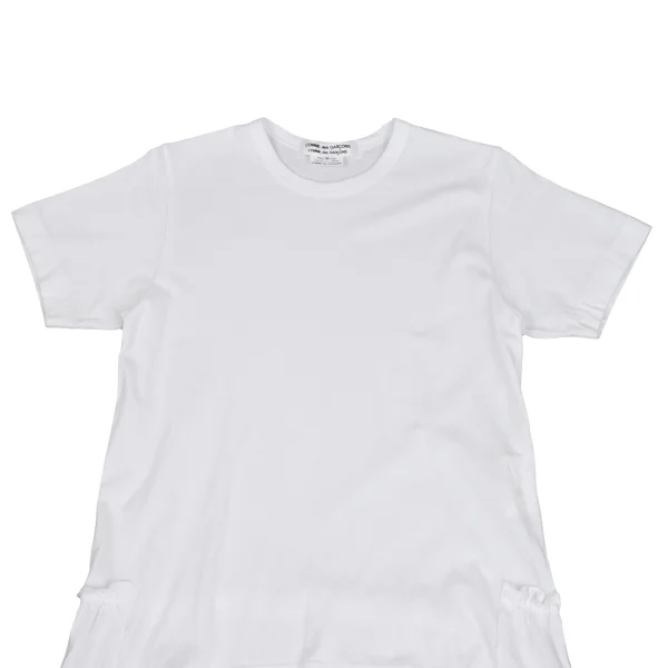 COMME des GARCONS Ruffled Hem Design short Sleeves T-shirt K-161938_003