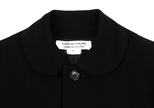 COMME des GARCONS Wool Blend Faux Round Collar Coat K-161940_006