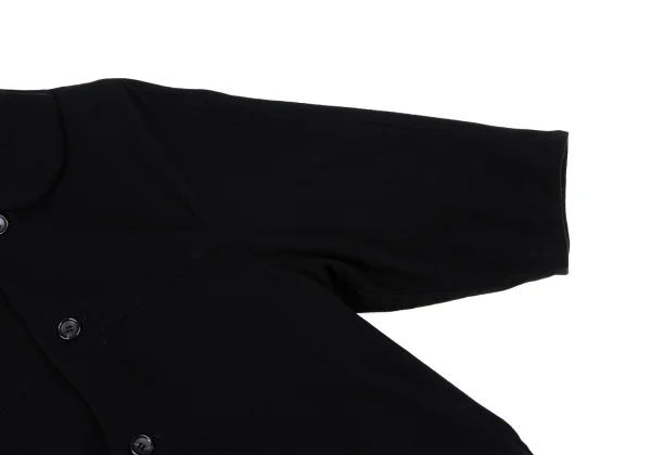 COMME des GARCONS Wool Blend Faux Round Collar Coat K-161940_009