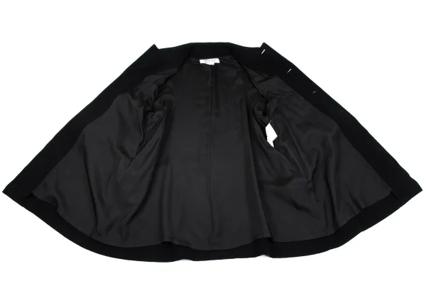 COMME des GARCONS Wool Blend Faux Round Collar Coat K-161940_016