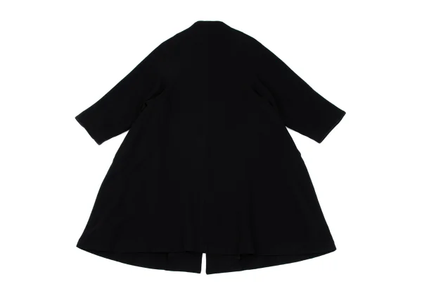 COMME des GARCONS Wool Blend Faux Round Collar Coat K-161940_017