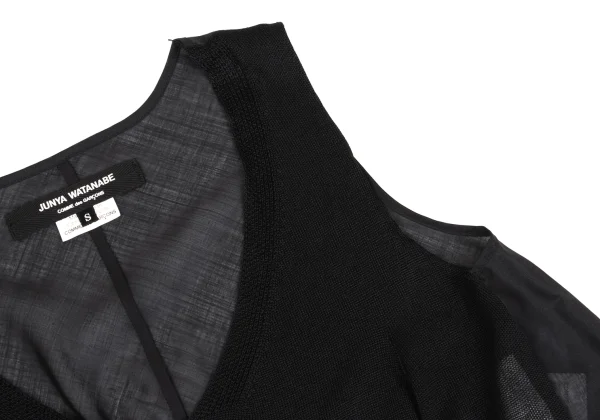 JUNYA WATANABE COMME des GARCONS Switching Design Drape Tank Top K-161941_004