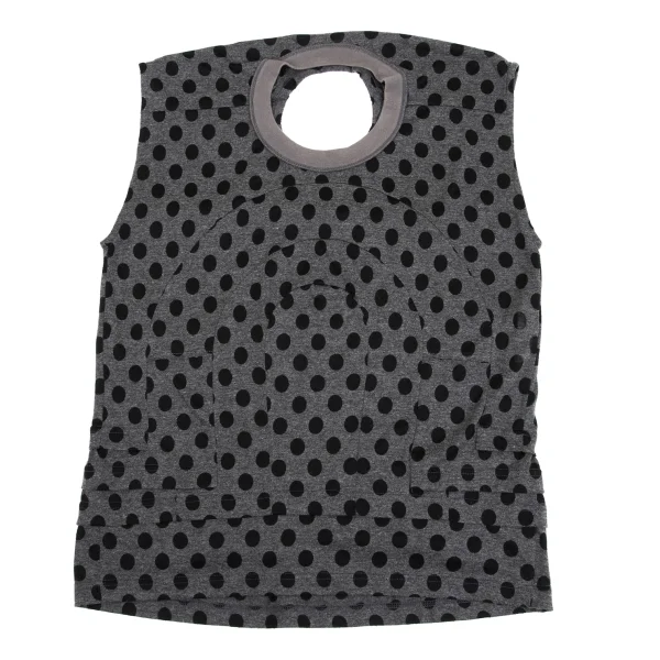 JUNYA WATANABE Back Hole Tiered Design Dot Sleeveless Top K-161942_002