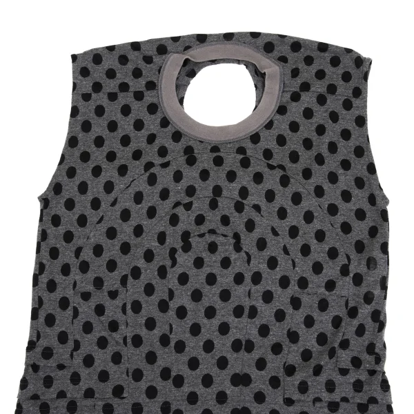JUNYA WATANABE Back Hole Tiered Design Dot Sleeveless Top K-161942_003