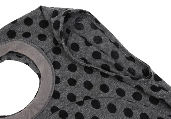 JUNYA WATANABE Back Hole Tiered Design Dot Sleeveless Top K-161942_007