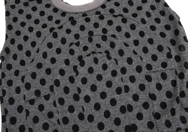 JUNYA WATANABE Back Hole Tiered Design Dot Sleeveless Top K-161942_009