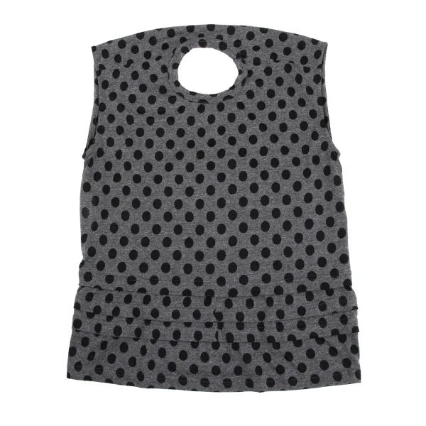 JUNYA WATANABE Back Hole Tiered Design Dot Sleeveless Top K-161942_011